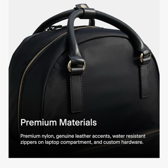 Lo & Sons Rowledge Black Work / Travel Backpack with Front Zipper Pocket - Picture 6 of 9